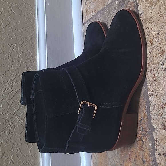 Kate Spade Black Suede Bow Booties  Size 6.5 - Picture 5 of 12